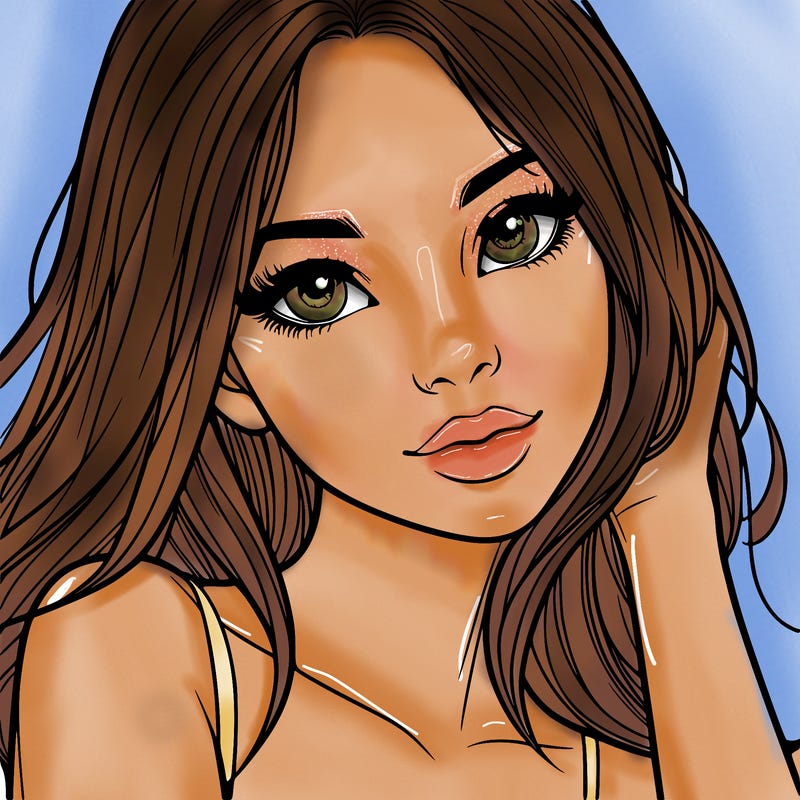 beautiful realistic girl