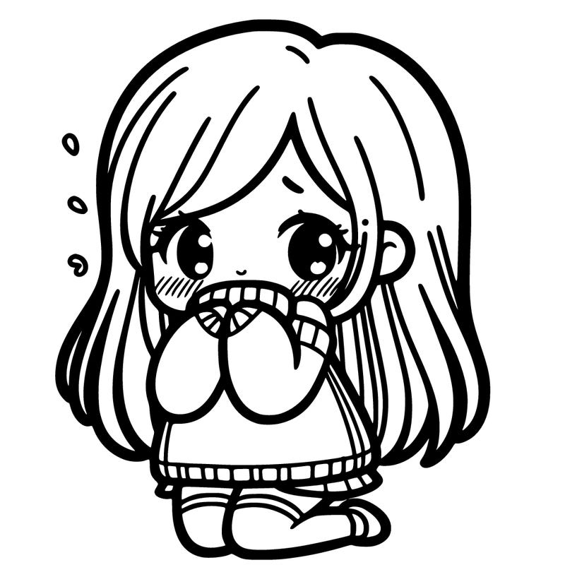 shy girl