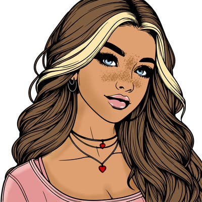 detailed realistic girl