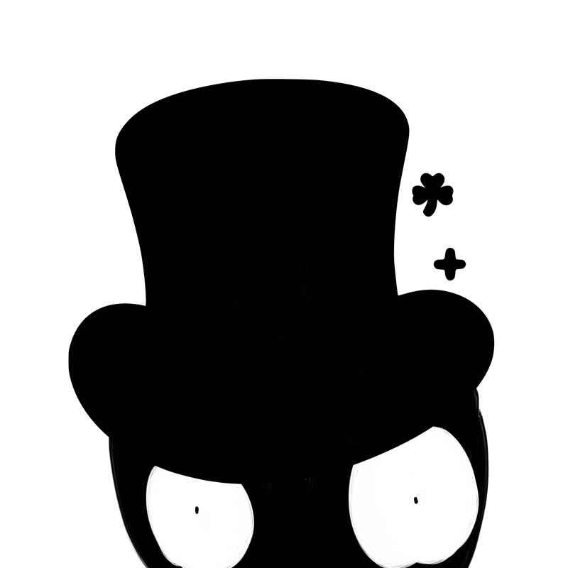 st patrick hat with thin lines