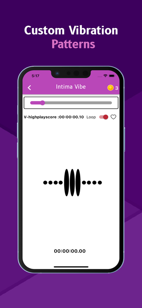 Strong Vibrator - Custom vibration patterns interface in Strong Vibrator app