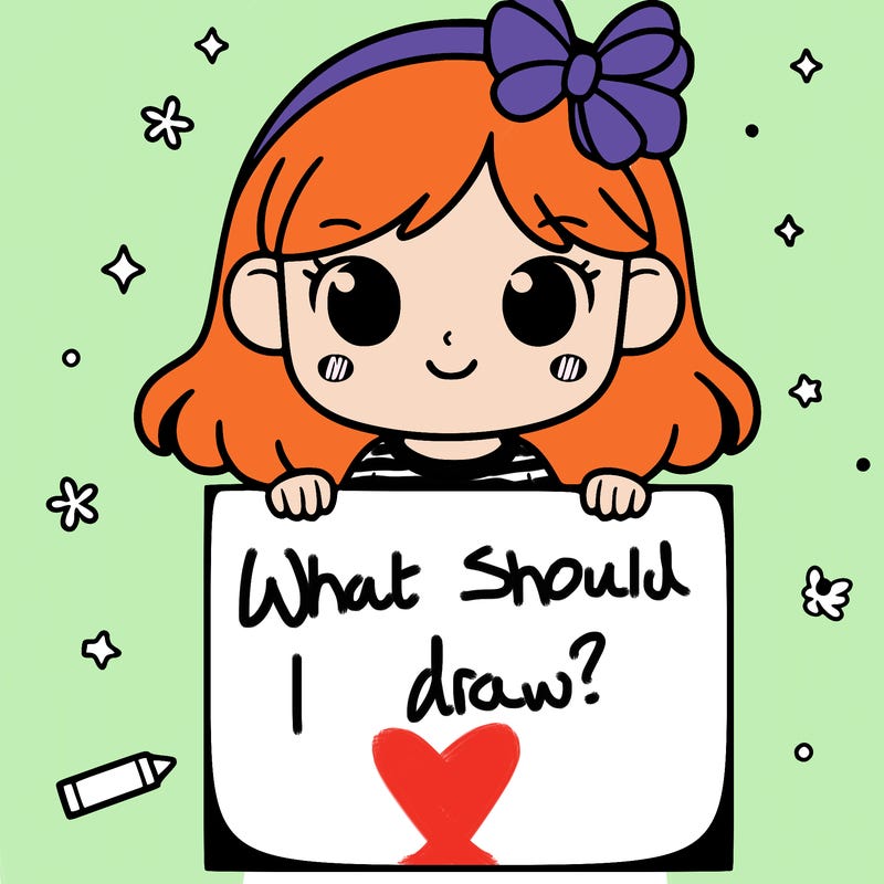 girl with blank piece of paper