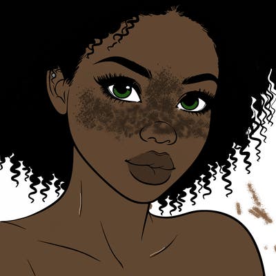 realistic black girl