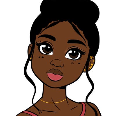 black female teenager