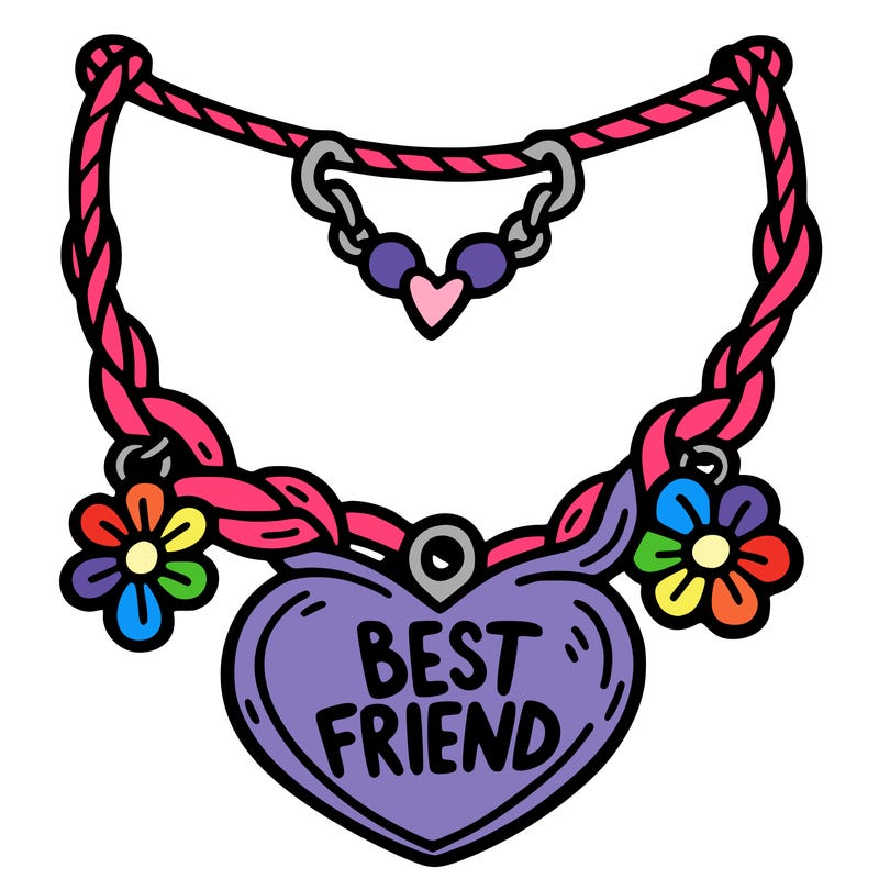 best friend necklace