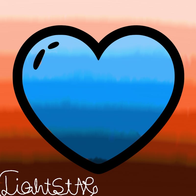 a blank heart