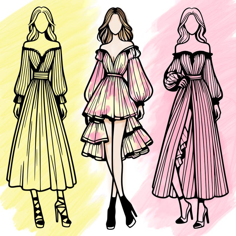 fashion models dresses