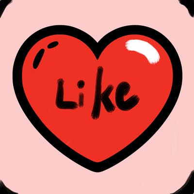 a blank heart