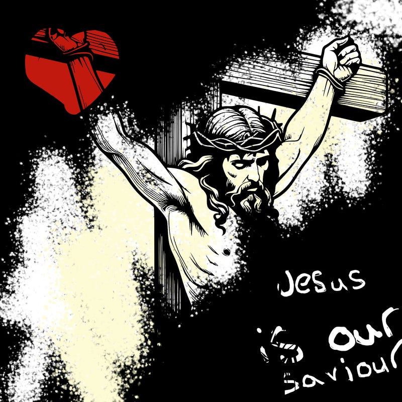 jesus realistic on the cross