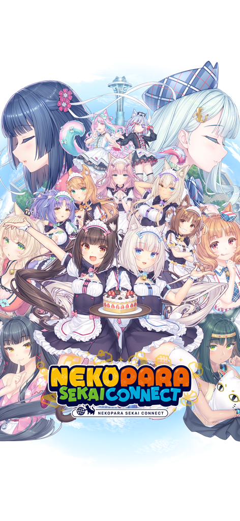Nekopara Sekai Connect - Key visual for Nekopara Sekai Connect showing various anime cat girl characters