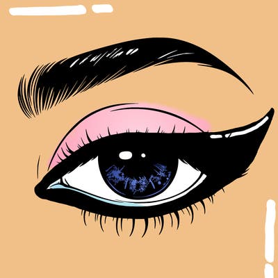 eye closed realistic