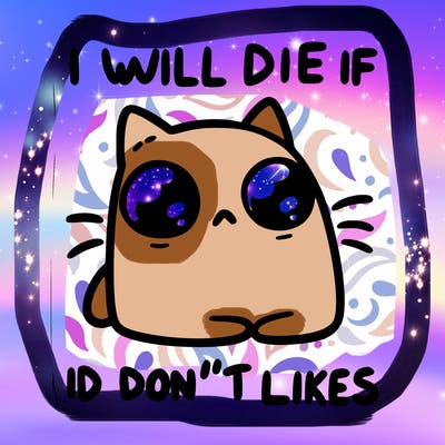 a cat that will die if we don’t get 10 likes