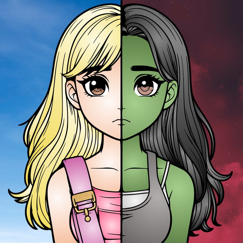 realistic girl split