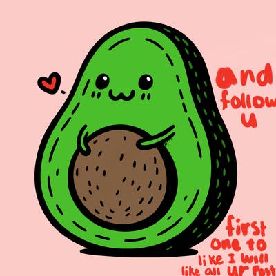 an avocado hugging an avocado