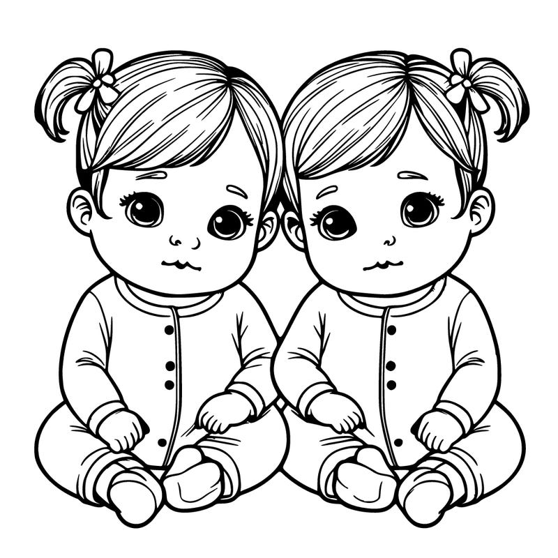 realistic twin girl babies