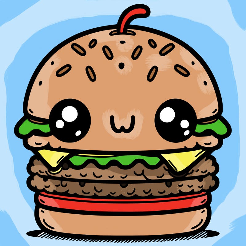 burger cute