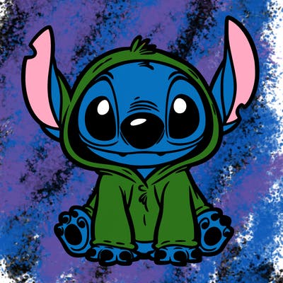 stitch in a dog costume