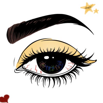 eye closed realistic