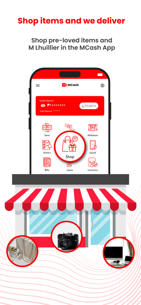 MCash-Wallet - Shop for pre-loved jewelry and electronics in the MCash Wallet app.