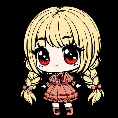 chibi doll girl