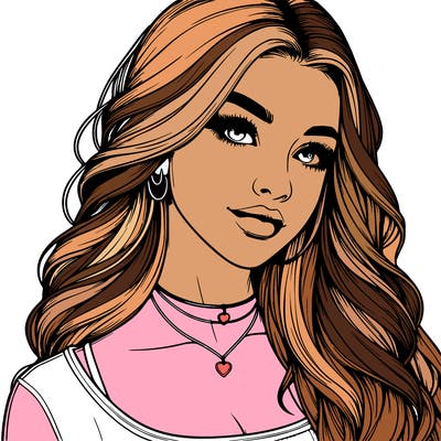 detailed realistic girl