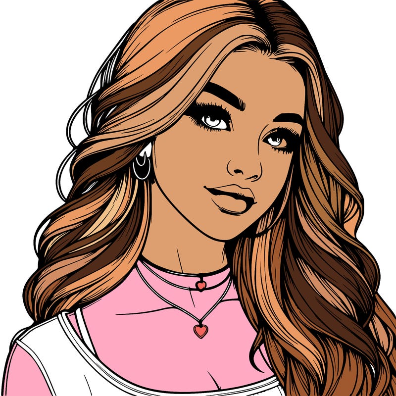 detailed realistic girl