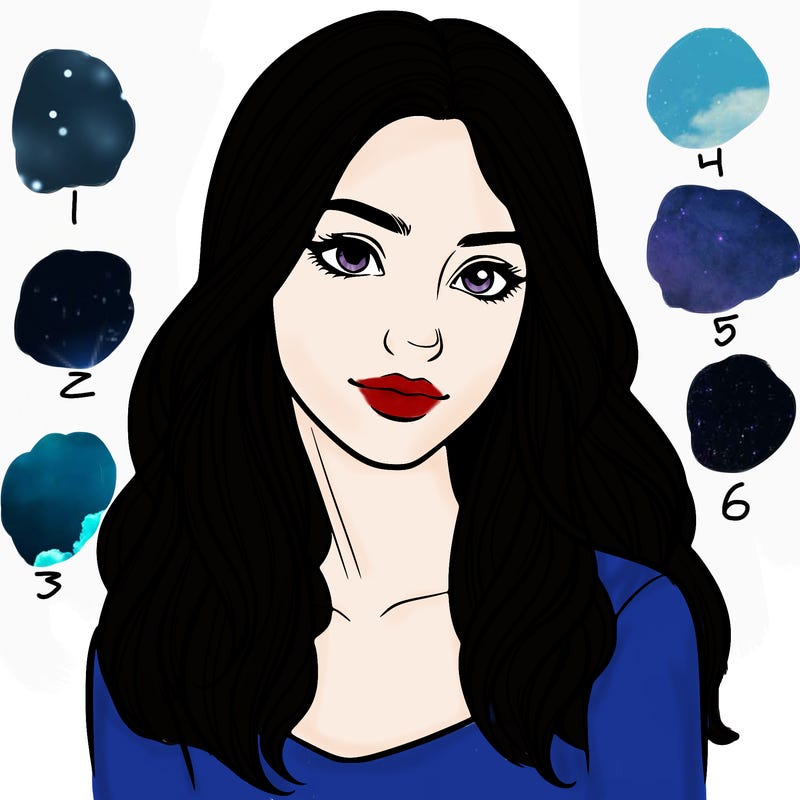 realistic young woman