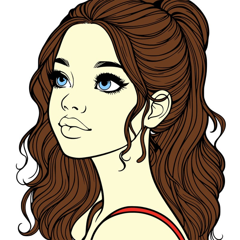 beautiful realistic girl