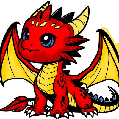 fierce baby night dragon