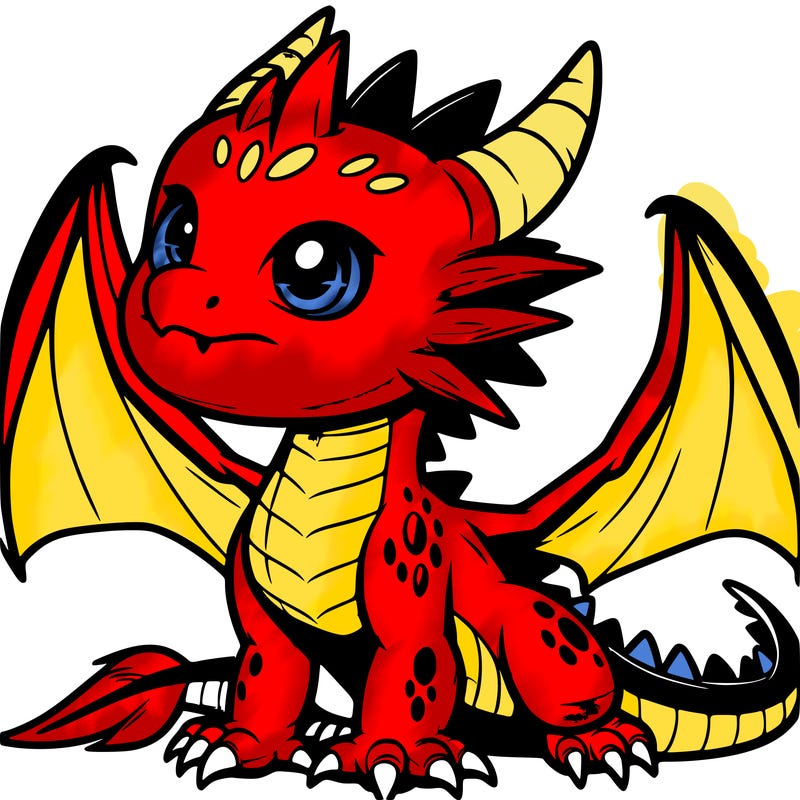 fierce baby night dragon