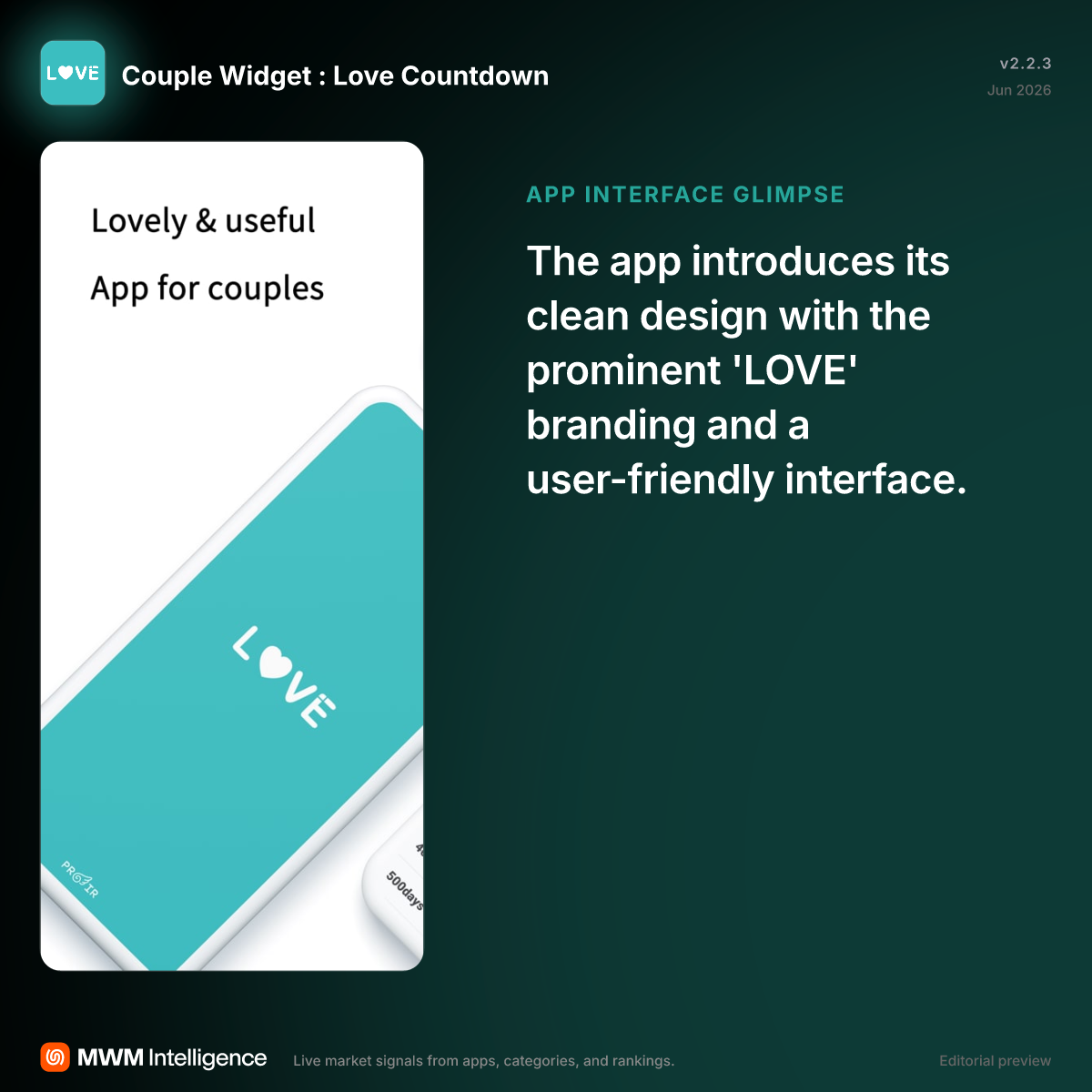 Couple Widget : Love Countdown - Lifestyle App | MWM