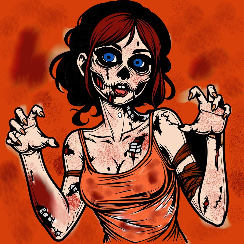 realistic zombie girl
