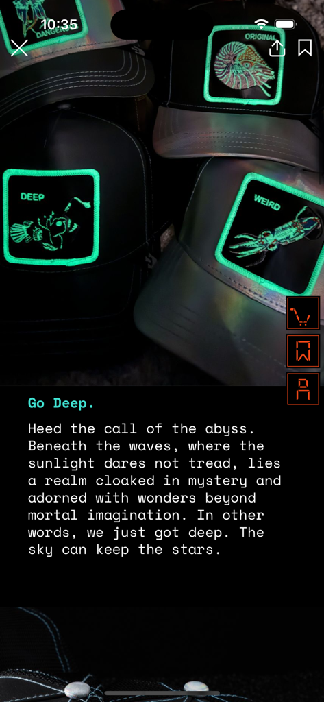 Goorin Drops - Goorin Bros trucker hats with glow in the dark deep sea creature patches