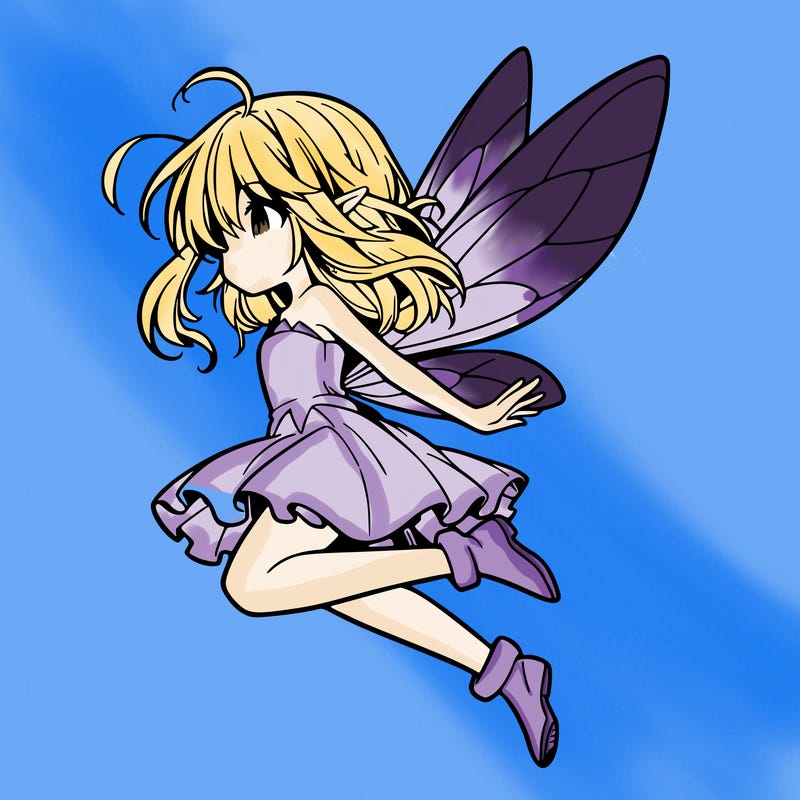 manga fairy flying