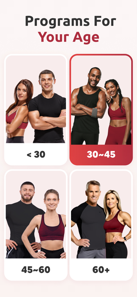 Walking Weight Loss: Walk Pal - Four options for walking weight loss programs based on age ranges from under 30 to over 60