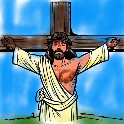jesus on the cross