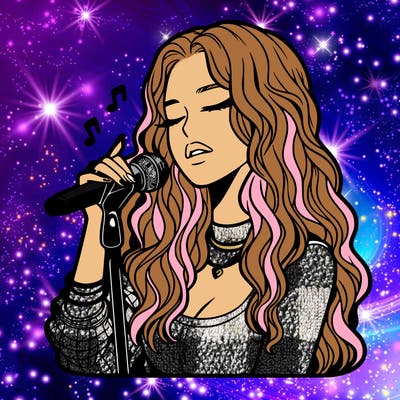 realistic female singer