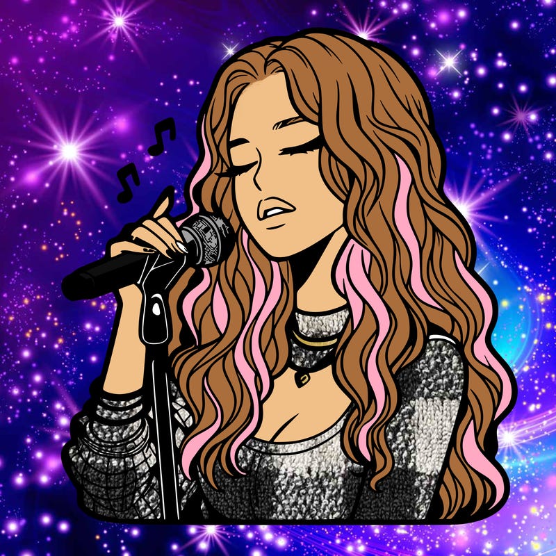 realistic female singer