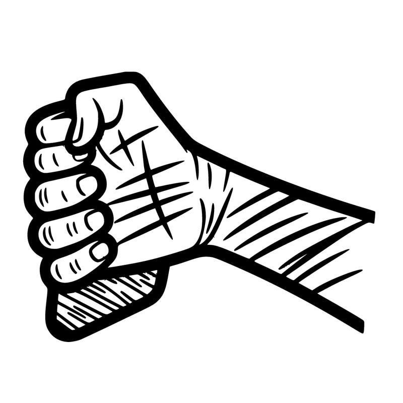 an arm with scratch marks