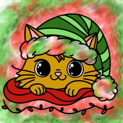cat christmas