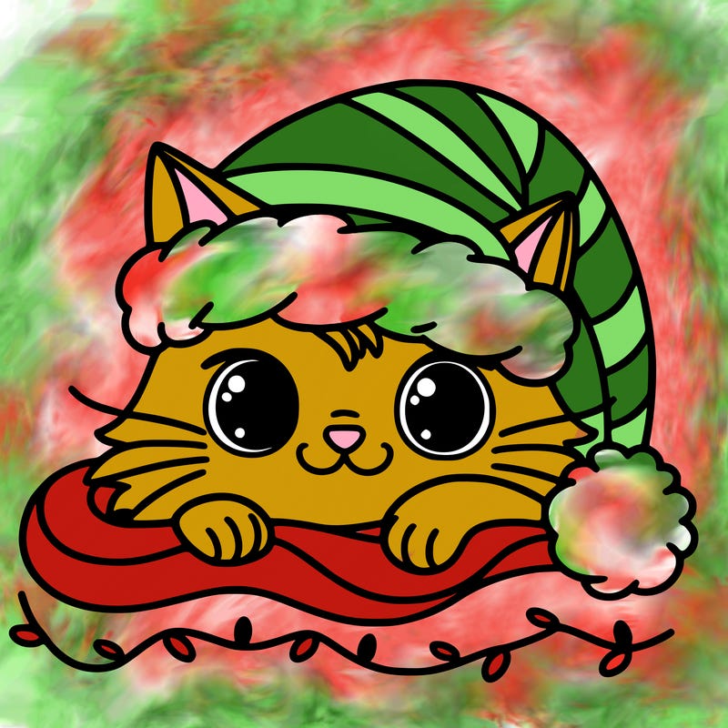 cat christmas