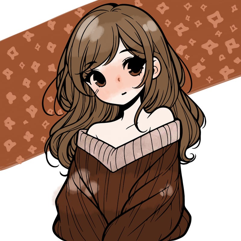 shy pretty girl wearing a sweater that is falling off one shoulder portrait