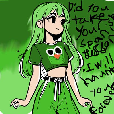 girl in a cute crop top