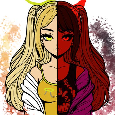 realistic girl split