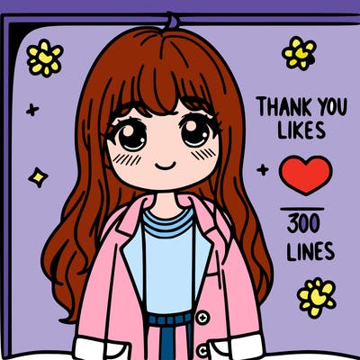 thank you for 300 likes girl