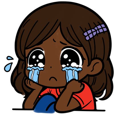 girl crying
