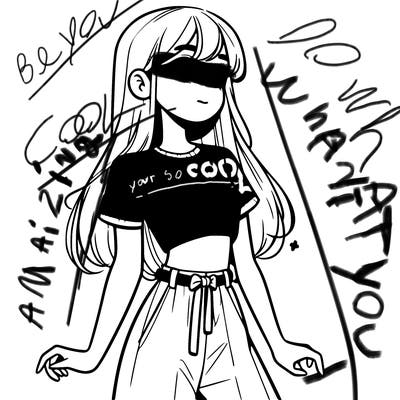 girl in a cute crop top