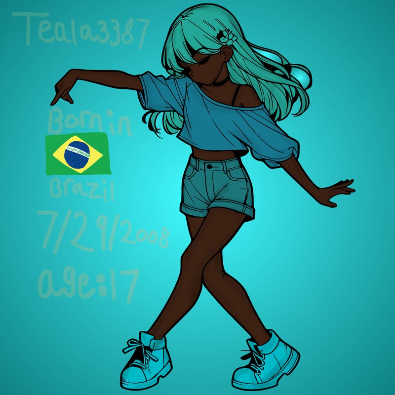 realistic girl danceing