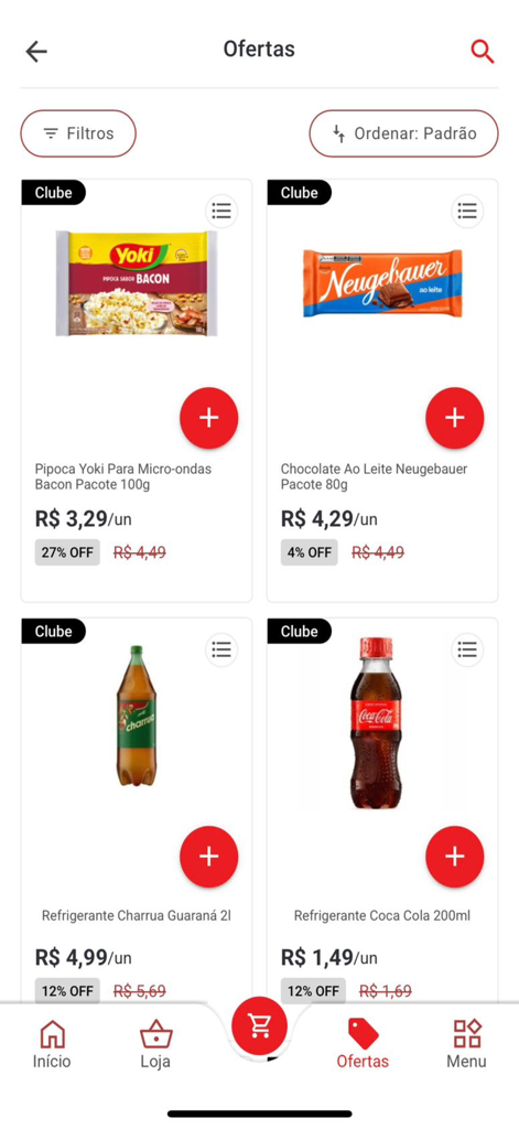 Stok Online - Stok Online mobile app interface showing promotional offers for grocery items