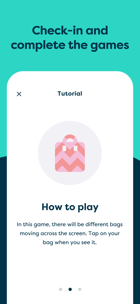 BrainTrack - Tutorial screen of the BrainTrack app explaining how to play a cognitive monitoring game
